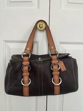 Coach Chelsea Satchel in pebbled leather